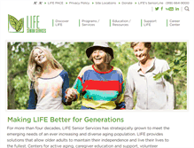 Tablet Screenshot of lifeseniorservices.org